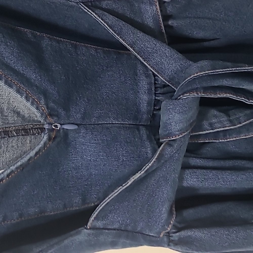 Stylish Dark Blue Denim Women's Dress - Picture 5 of 5